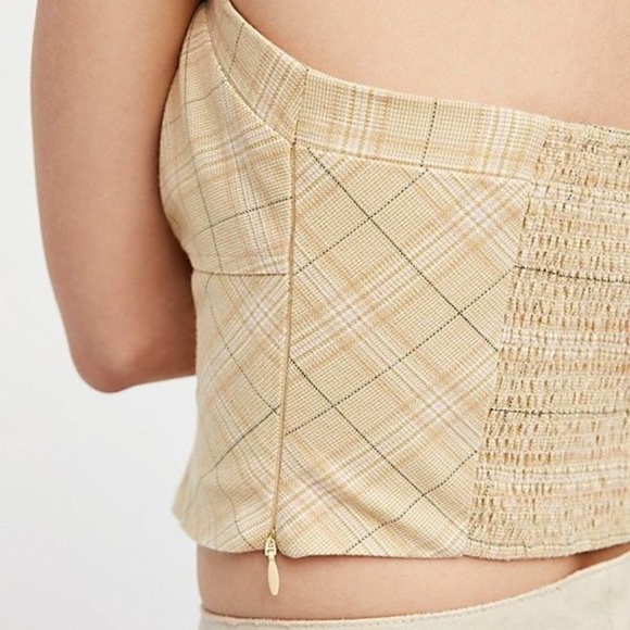 Free People Out West Corset Taupe NWT sz 6 - Picture 2 of 3